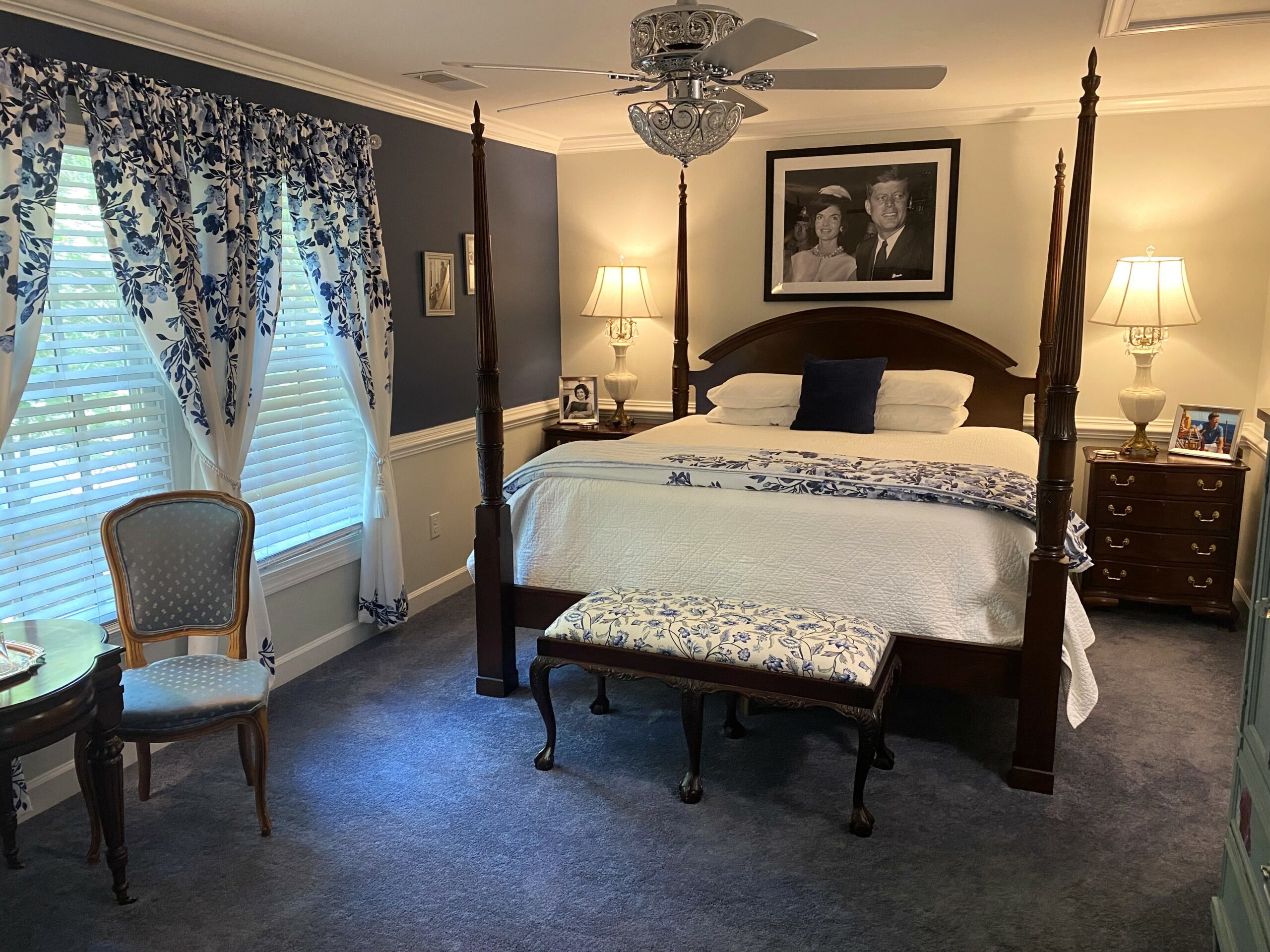 Kennedy Bedroom with 4 poster King bed