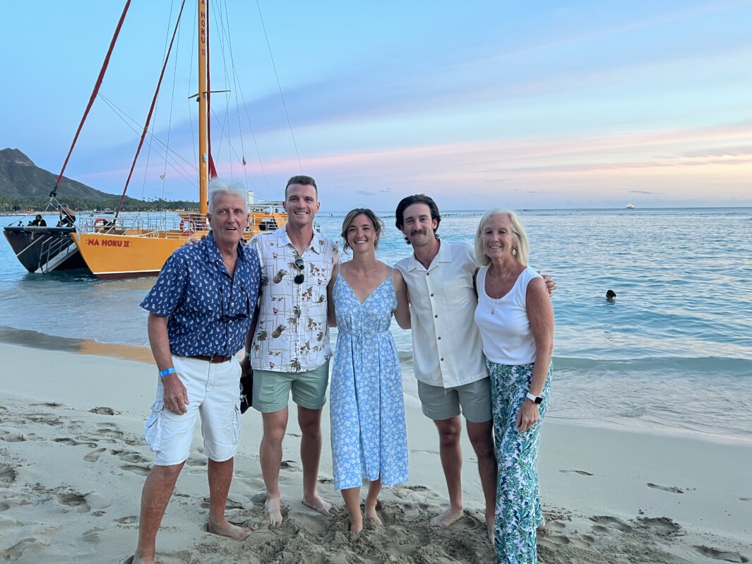Innkeepers family on the beach